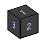 numérotation de l'orientation des faces d'un petit cube
